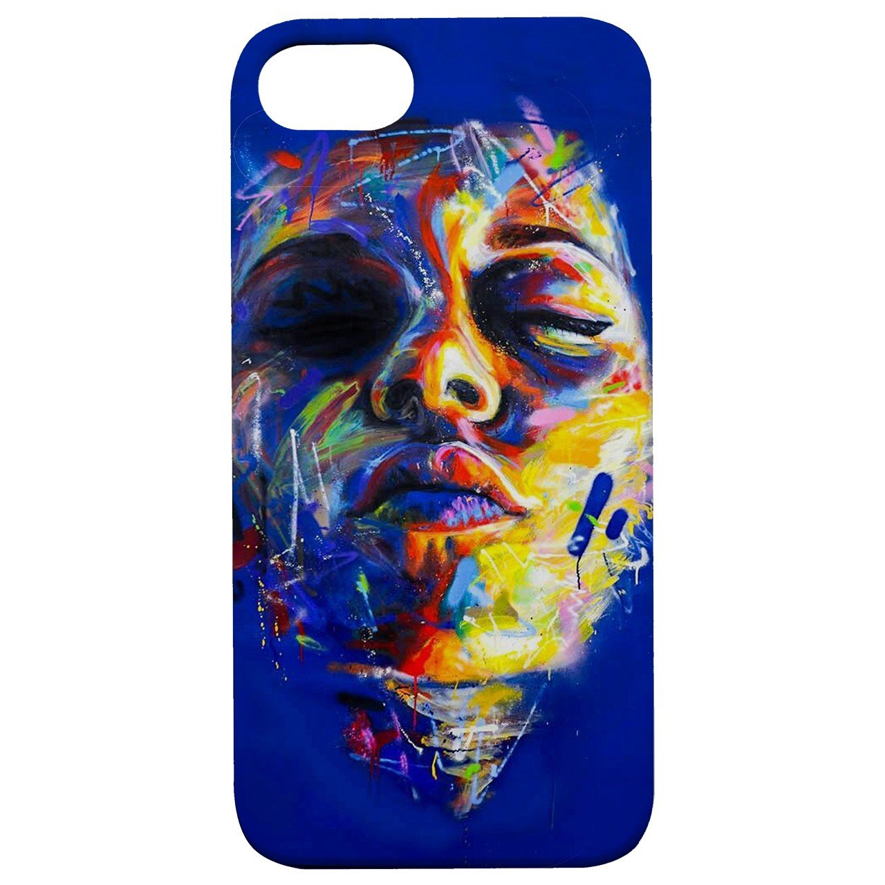 Face Painting - UV Color Printed - Wooden Phone Case