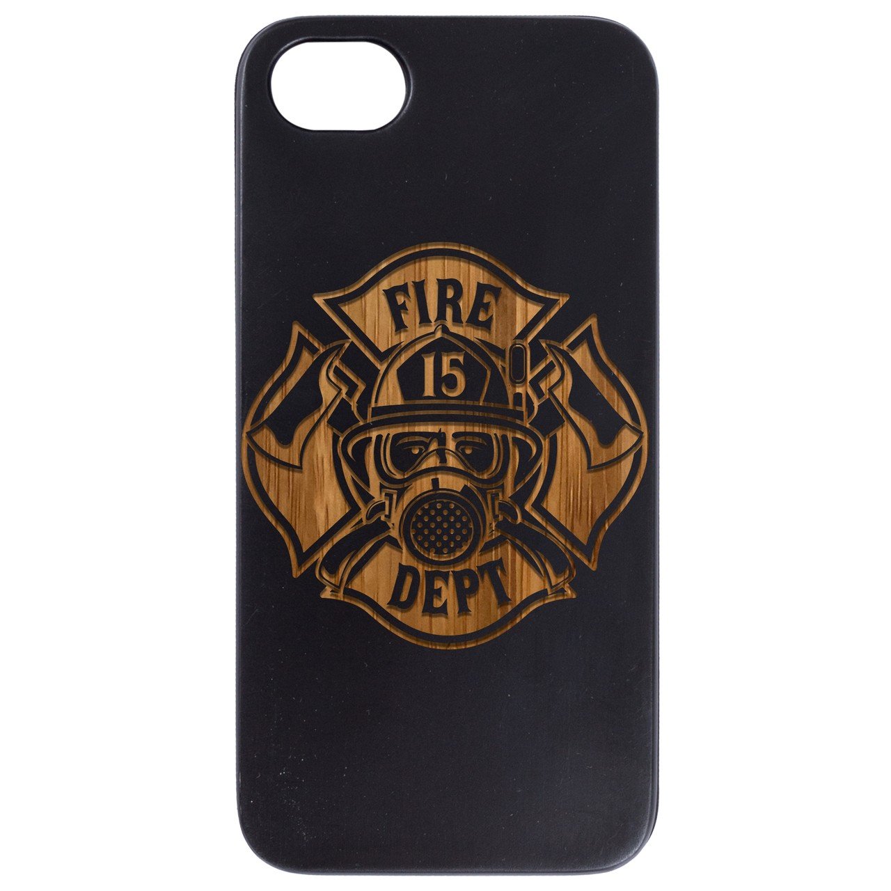 Fire Department - Engraved - Wooden Phone Case