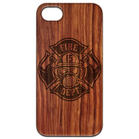 Fire Department - Engraved - Wooden Phone Case