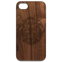 Fire Department - Engraved - Wooden Phone Case