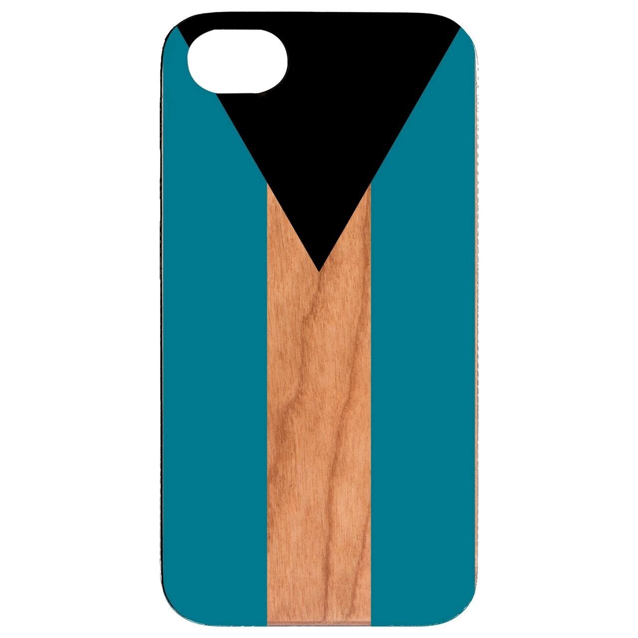 Flag Bahamas - UV Color Printed - Wooden Phone Case