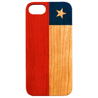 Flag Chile - UV Color Printed - Wooden Phone Case