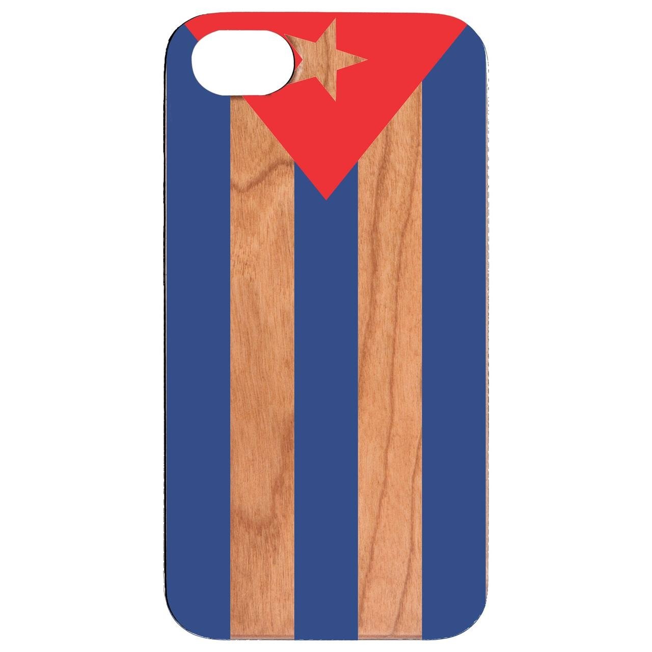 Flag Cuba - UV Color Printed - Wooden Phone Case