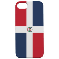 Flag Dominican Republic - UV Color Printed - Wooden Phone Case