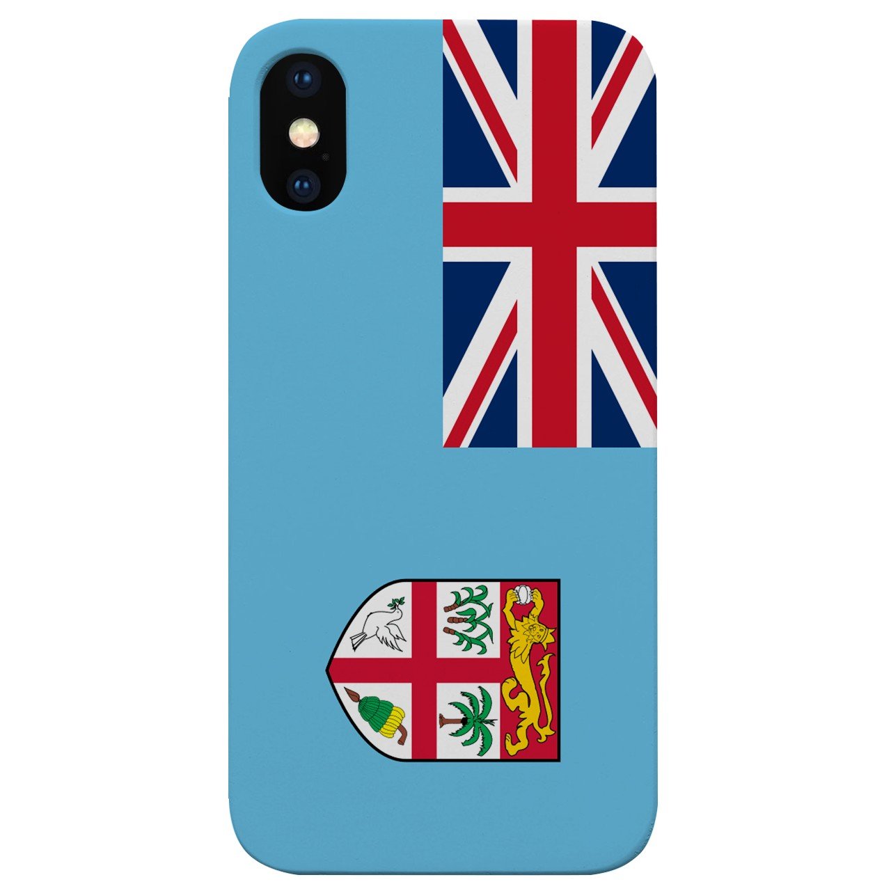 Flag Fiji - UV Color Printed - Wooden Phone Case