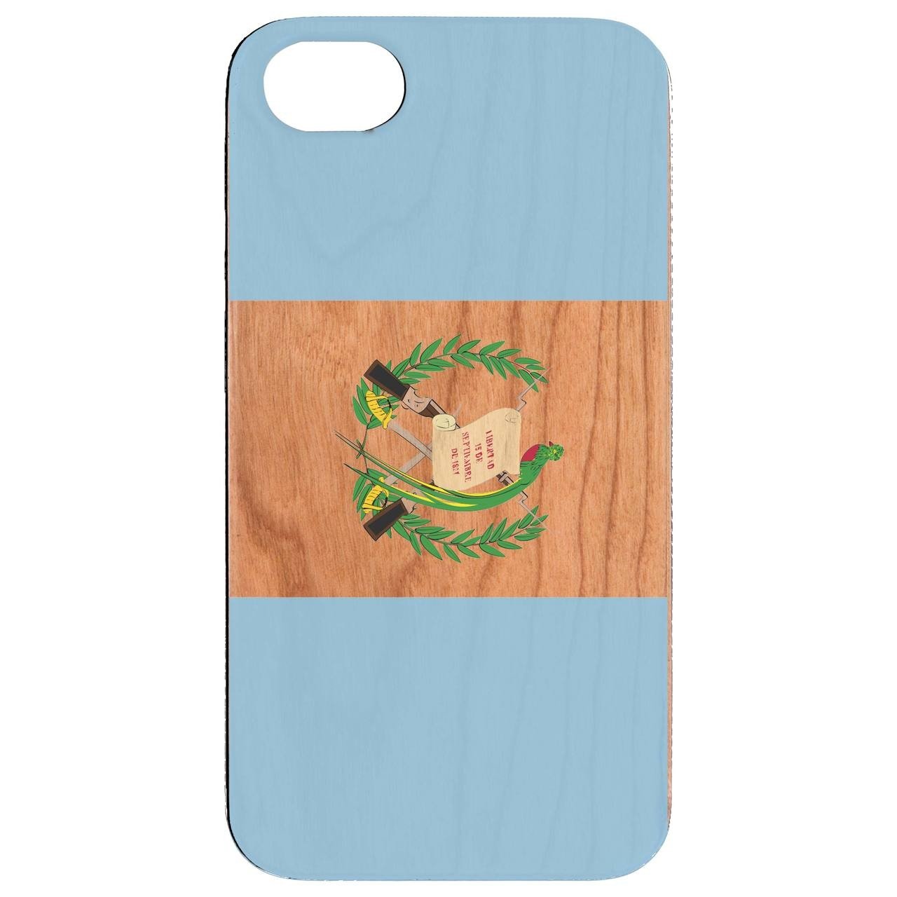 Flag Guatemala - UV Color Printed - Wooden Phone Case