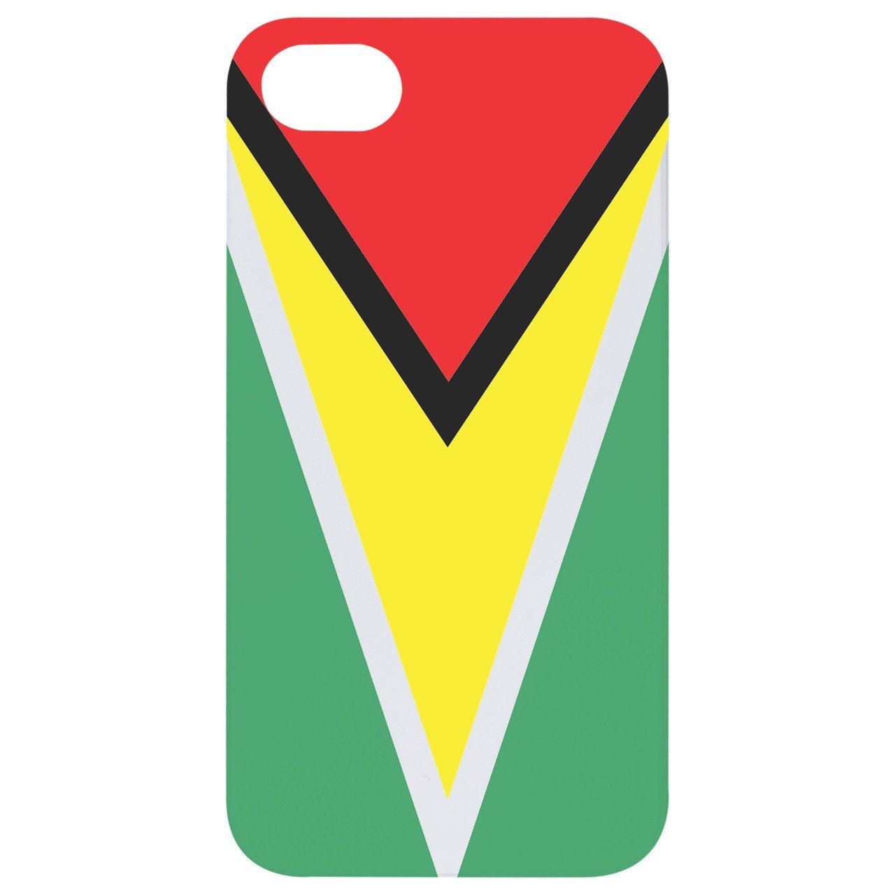 Flag Guyana - UV Color Printed - Wooden Phone Case