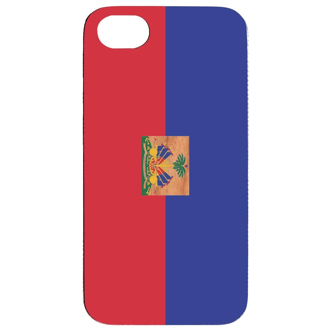 Flag Haiti - UV Color Printed - Wooden Phone Case