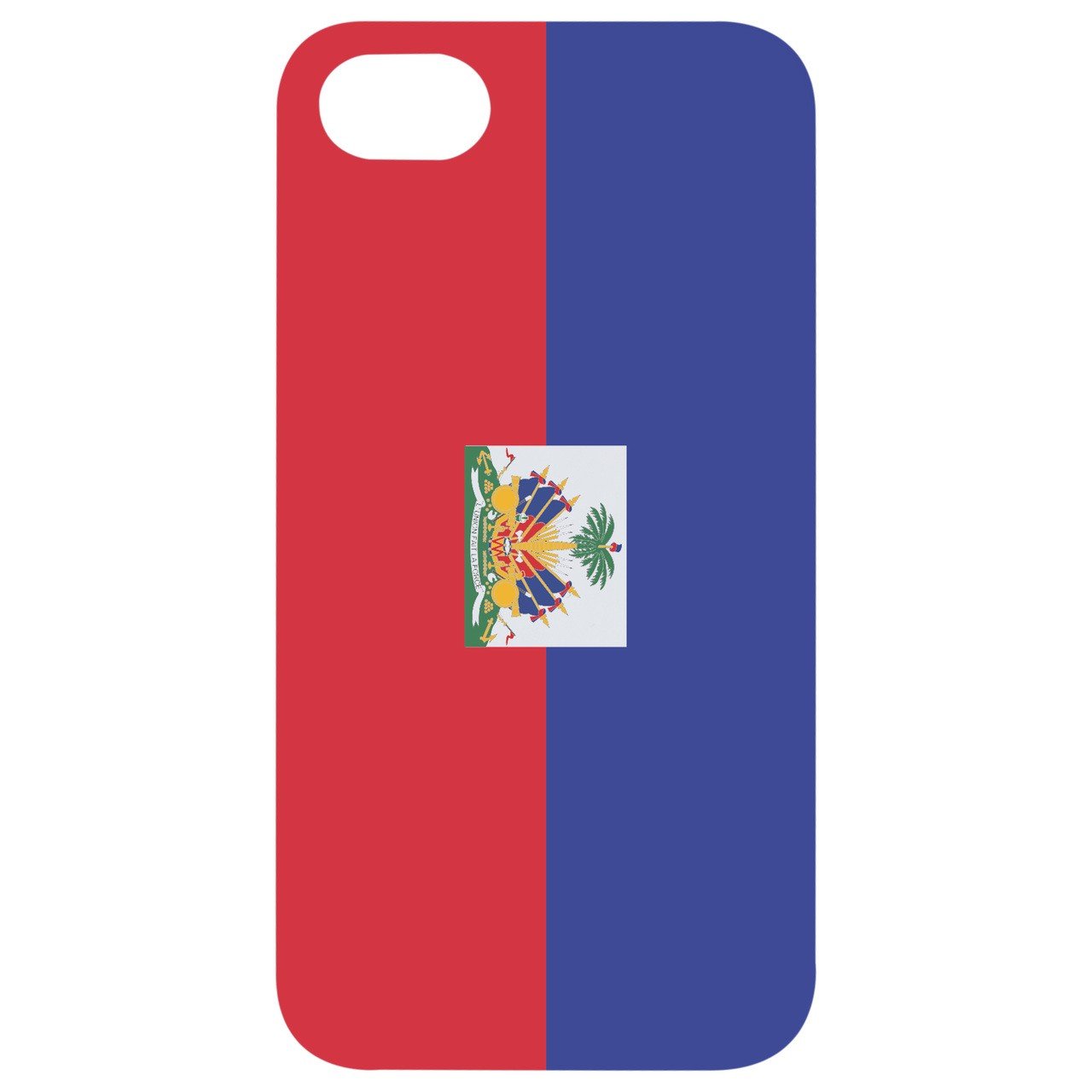 Flag Haiti - UV Color Printed - Wooden Phone Case