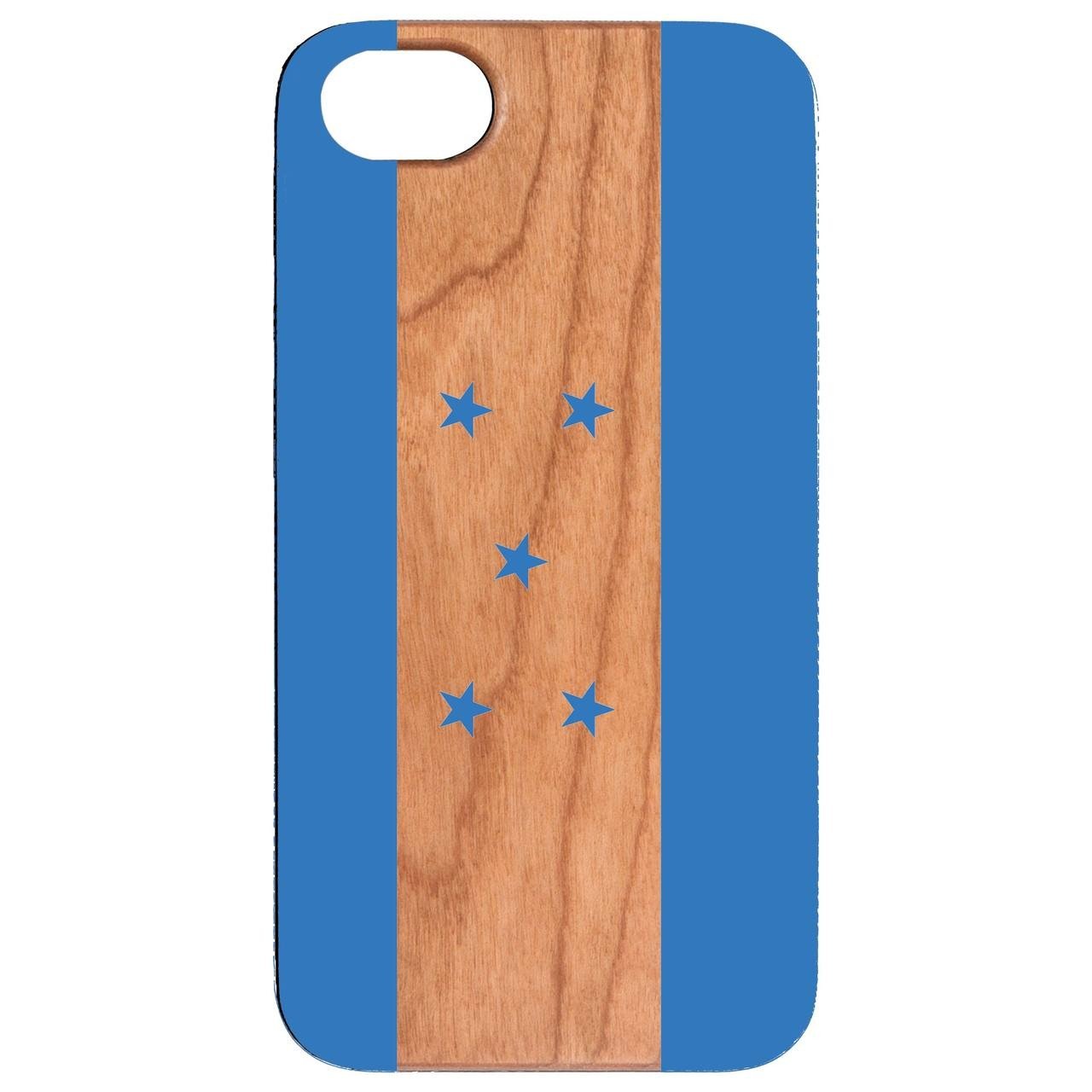 Flag Honduras - UV Color Printed - Wooden Phone Case