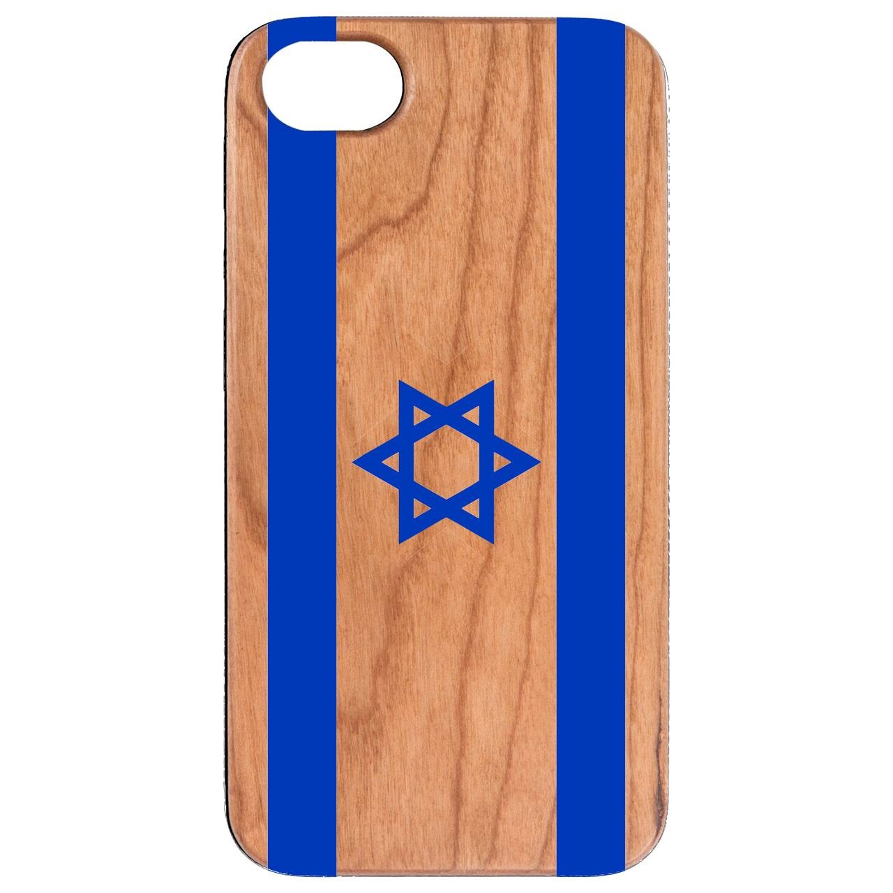  Flag Israel - UV Color Printed - Wooden Phone Case - IPhone 13 Models