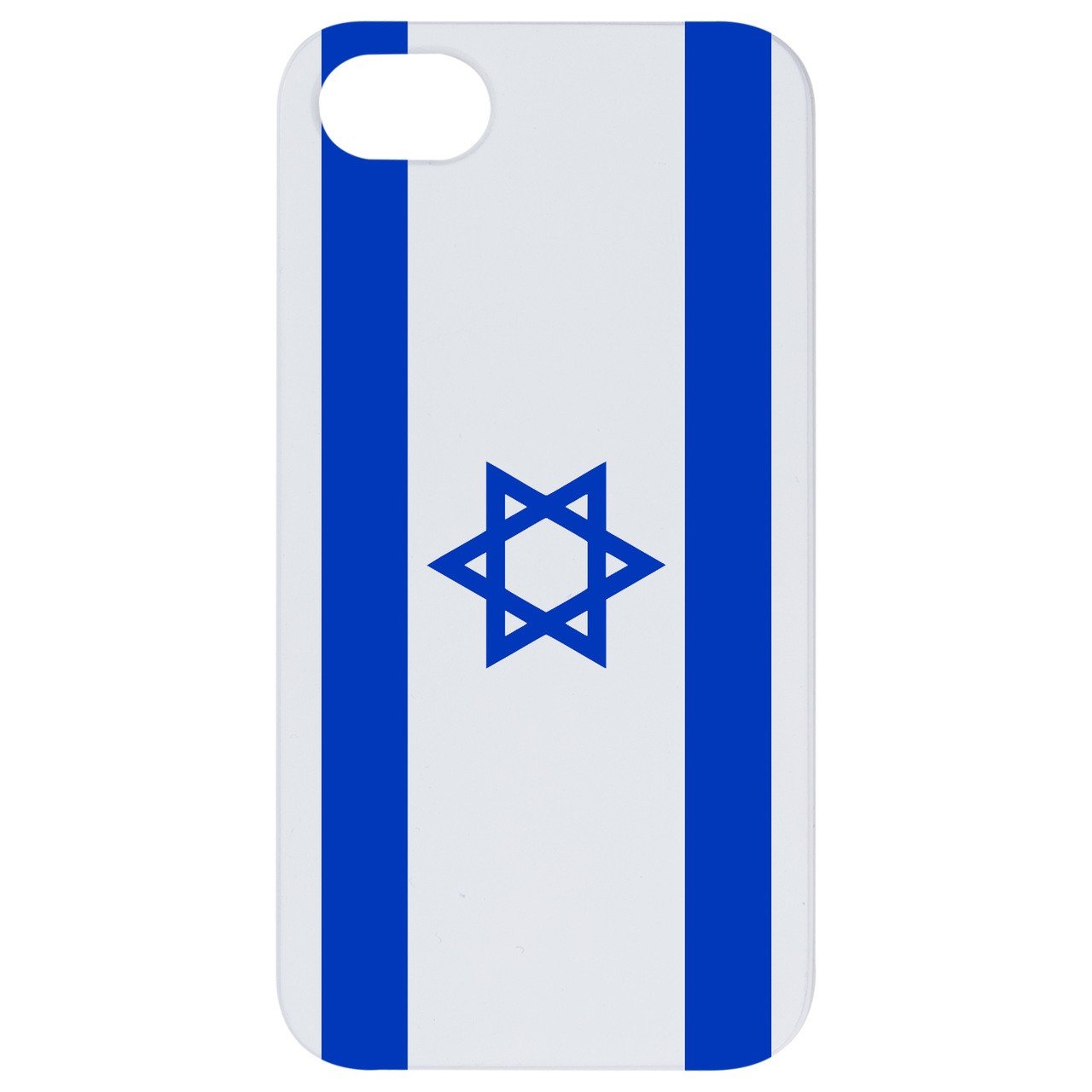 Flag Israel - UV Color Printed - Wooden Phone Case