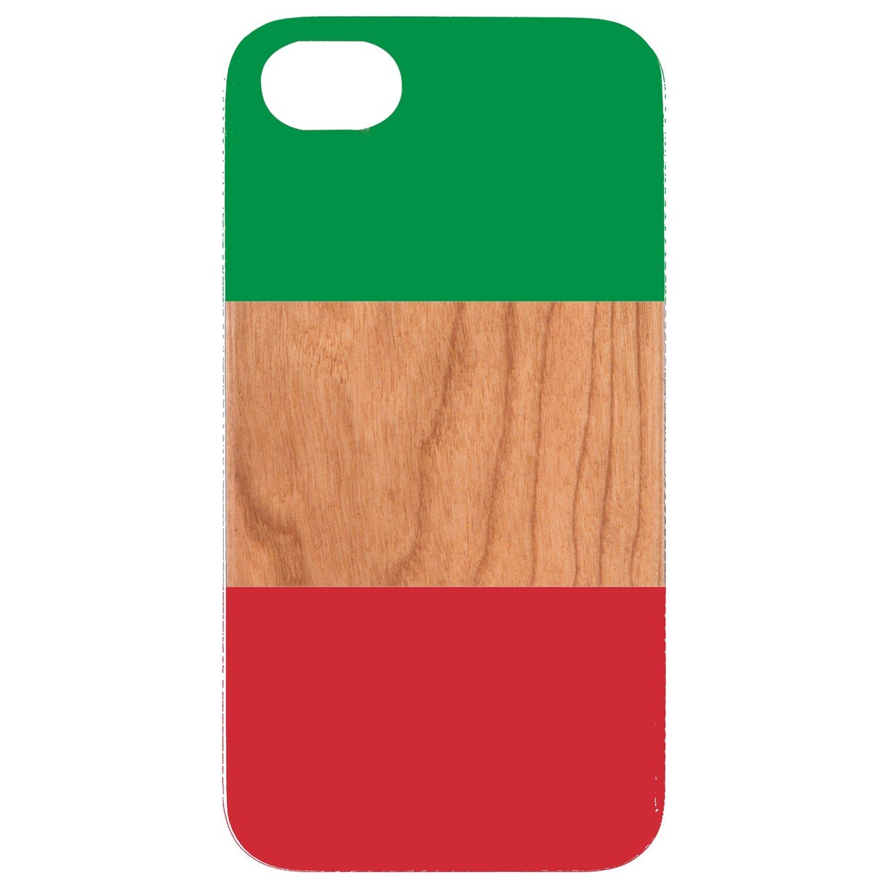 Flag Italy - UV Color Printed - Wooden Phone Case