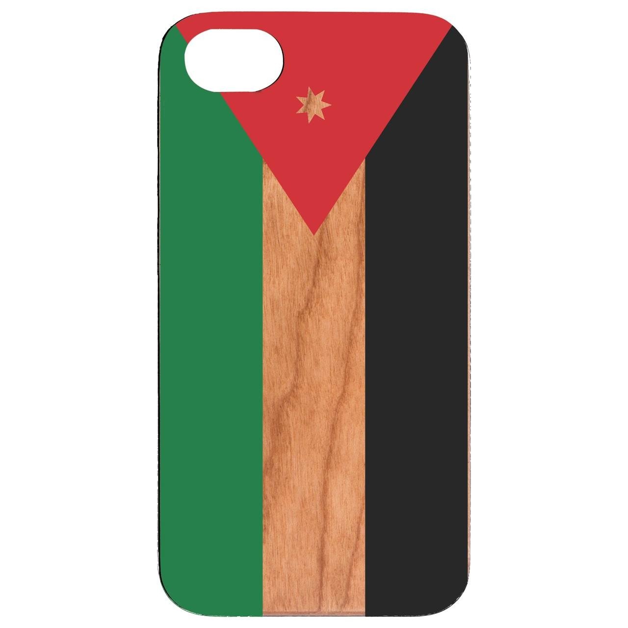 Flag Jordan - UV Color Printed - Wooden Phone Case