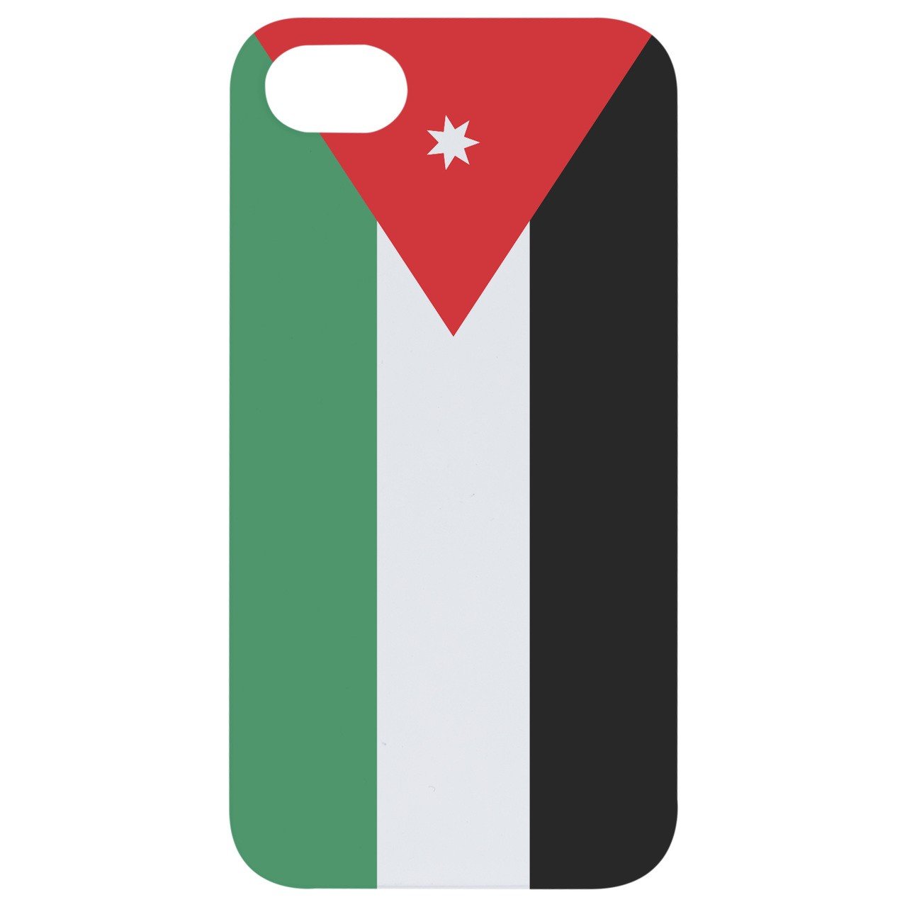 Flag Jordan - UV Color Printed - Wooden Phone Case