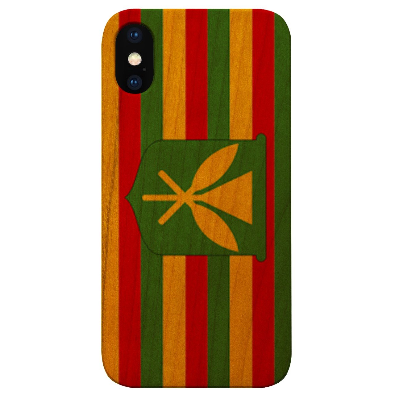 Flag Kanaka Maoli - UV Color Printed - Wooden Phone Case