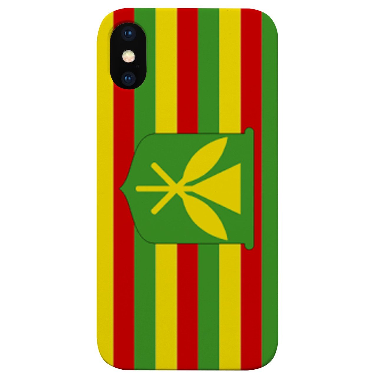 Flag Kanaka Maoli - UV Color Printed - Wooden Phone Case