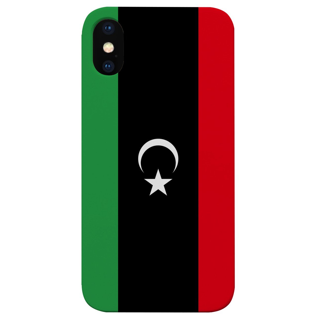 Flag Libya - UV Color Printed - Wooden Phone Case