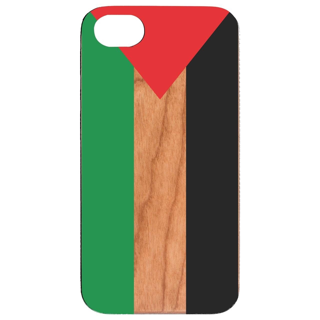 Flag Palestine - UV Color Printed - Wooden Phone Case