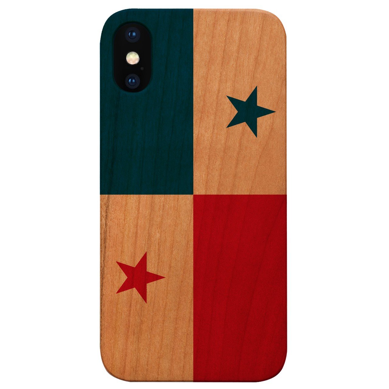 Flag Panama - UV Color Printed - Wooden Phone Case