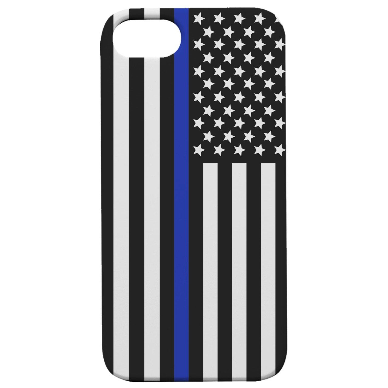 Flag Police 1 - UV Color Printed - Wooden Phone Case