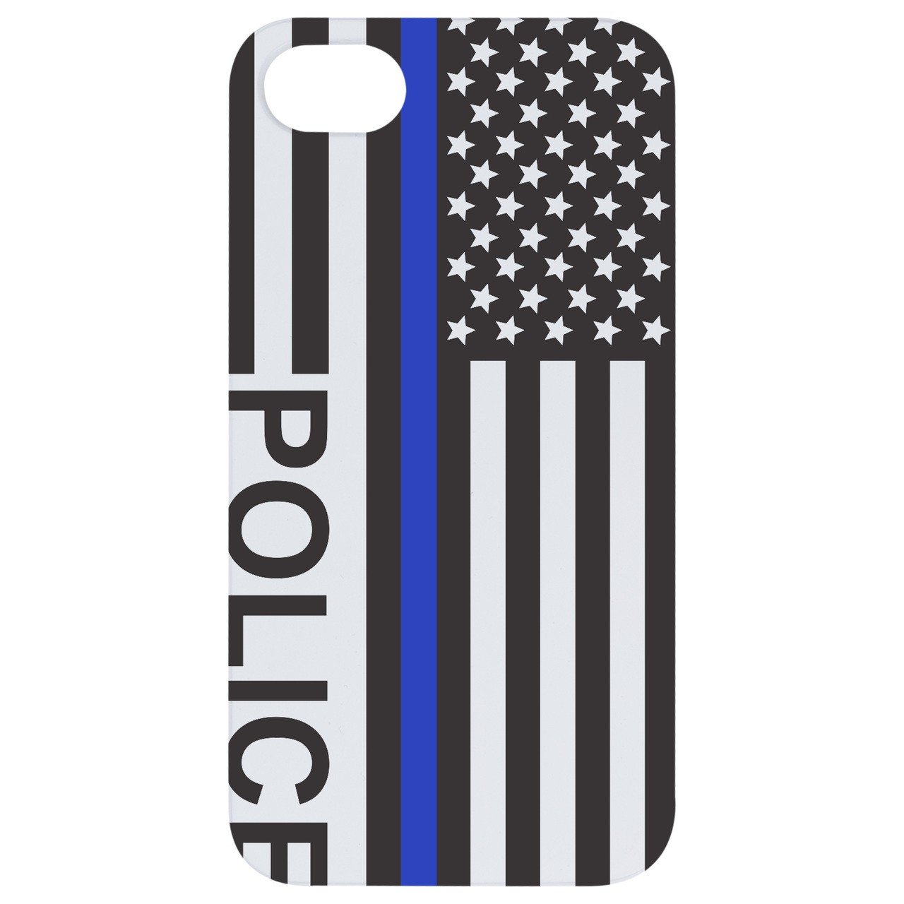 Flag Police 2 - UV Color Printed - Wooden Phone Case