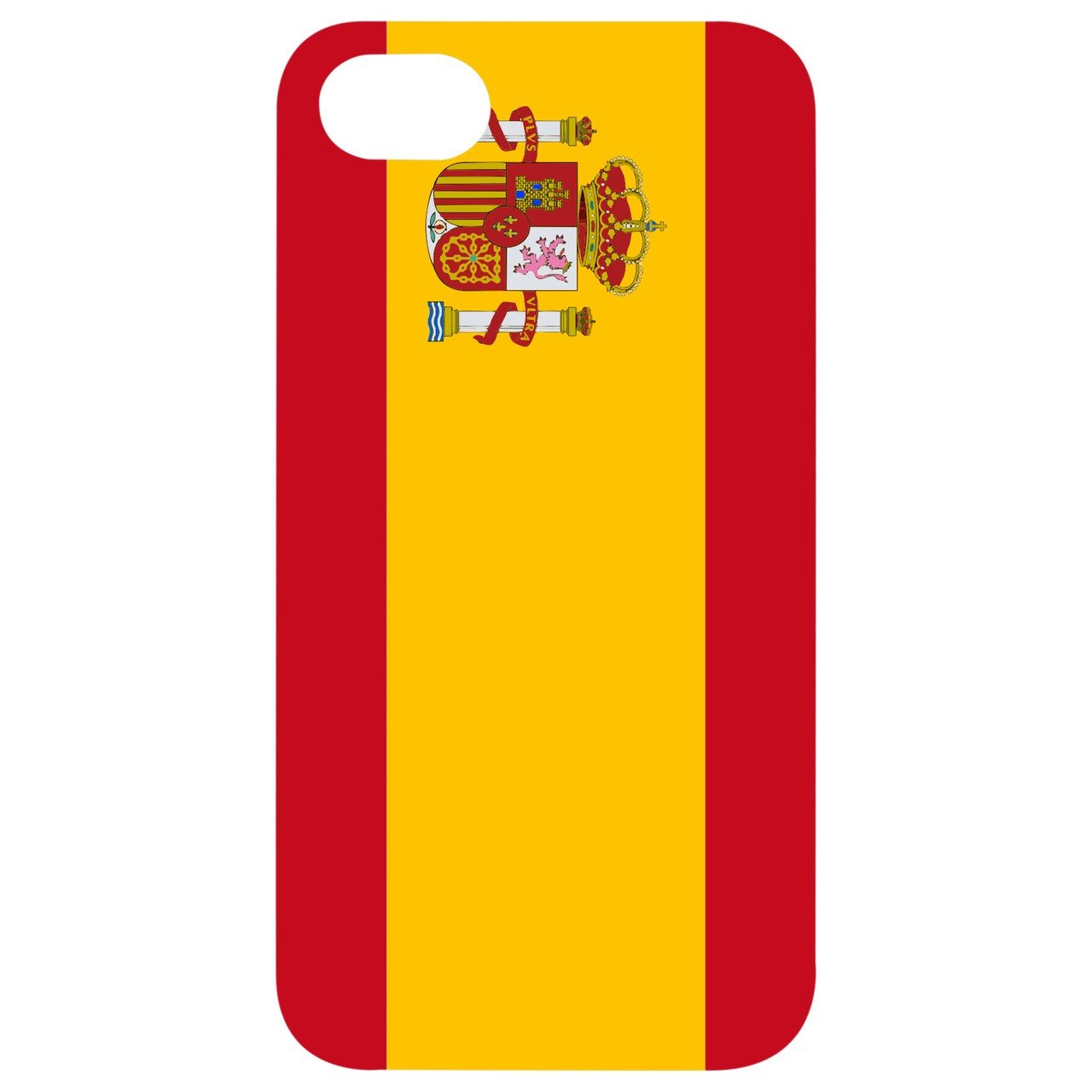 Flag Spain - UV Color Printed - Wooden Phone Case