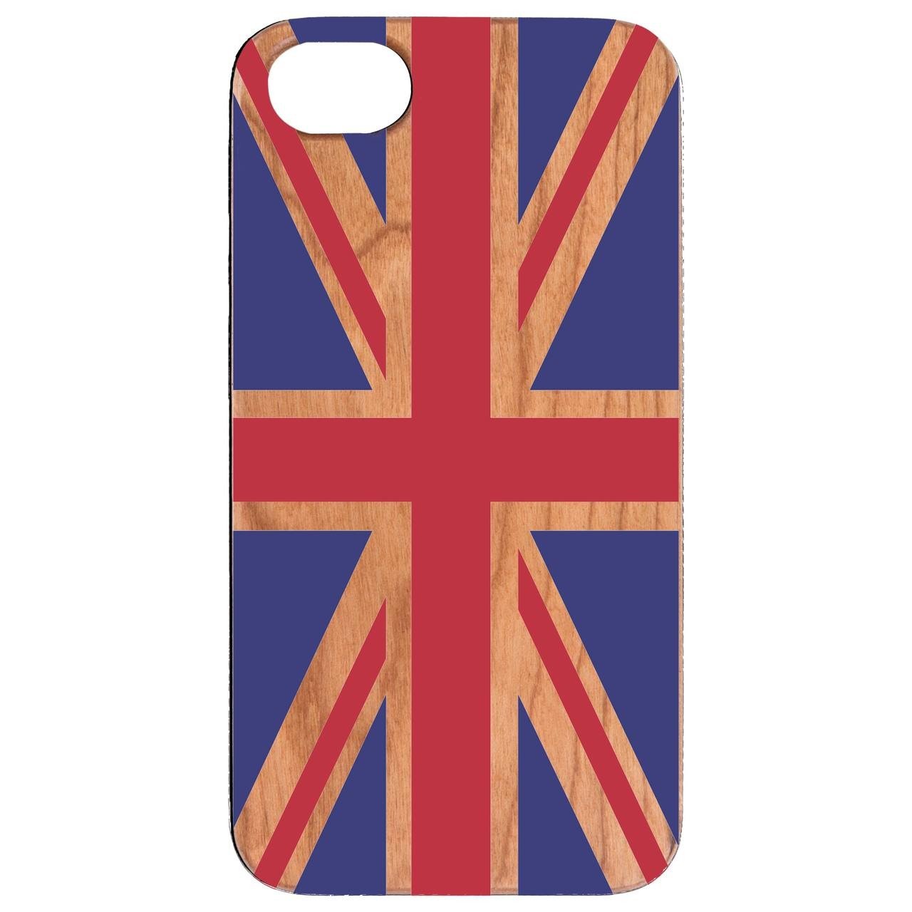 Flag United Kingdom - UV Color Printed - Wooden Phone Case