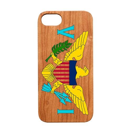 Flag Virgin Islands - UV Color Printed - Wooden Phone Case