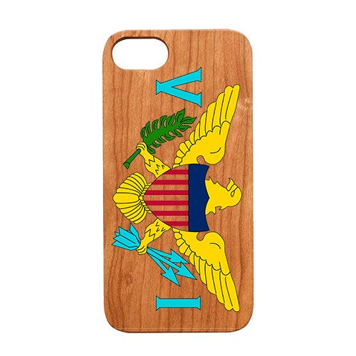  Flag Virgin Islands - UV Color Printed - Wooden Phone Case - IPhone 13 Models