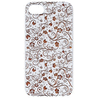 Flower Pattern - Engraved - Wooden Phone Case