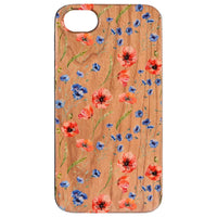  Flowers - UV Color Printed - Wooden Phone Case - IPhone 13 Models