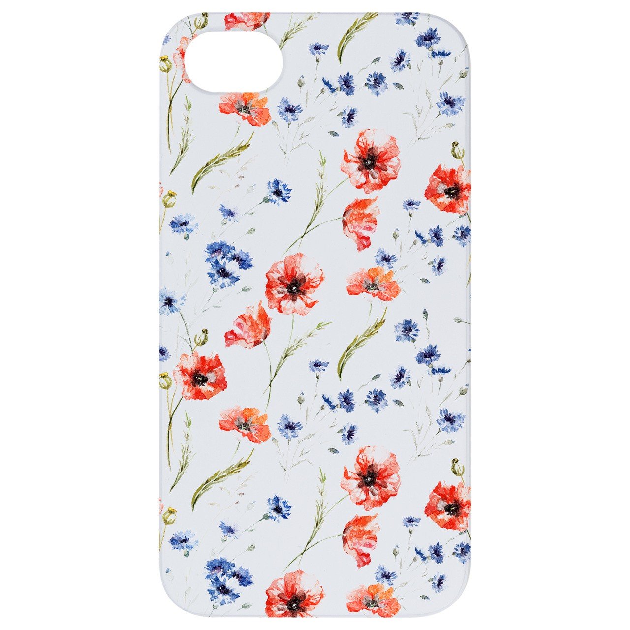 Flowers - UV Color Printed - Wooden Phone Case