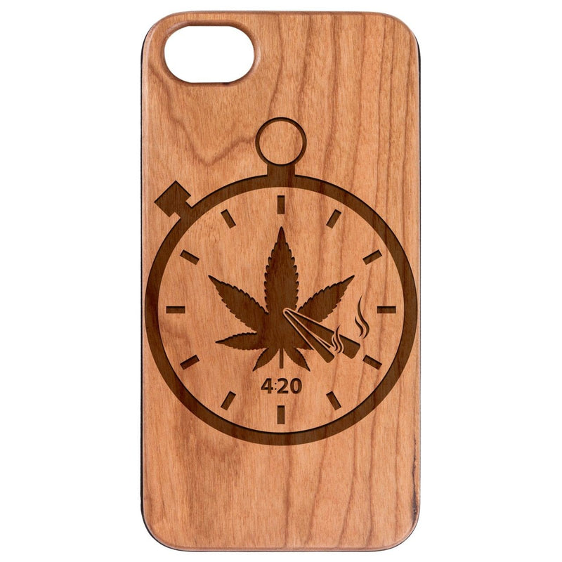 Four Twenty - Engraved - Wooden Phone Case