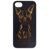 French Bulldog - Engraved - Wooden Phone Case