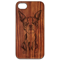 French Bulldog - Engraved - Wooden Phone Case