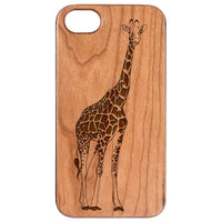  Giraffe - Engraved - Wooden Phone Case - IPhone 13 Models