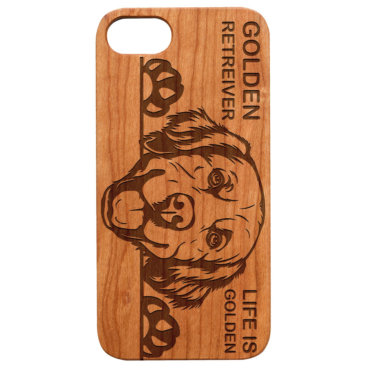  Golden Retreiver - Engraved - Wooden Phone Case - IPhone 13 Models