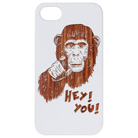 Gorilla Head - Engraved - Wooden Phone Case