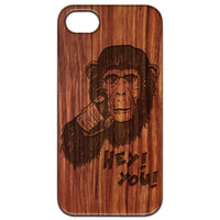 Gorilla Head - Engraved - Wooden Phone Case