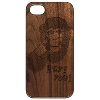 Gorilla Head - Engraved - Wooden Phone Case