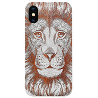 Great Lion - Engraved - Wooden Phone Case