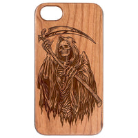 Grim Reaper - Engraved - Wooden Phone Case