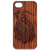 Grim Reaper - Engraved - Wooden Phone Case