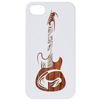 Guitar 1 - Engraved - Wooden Phone Case