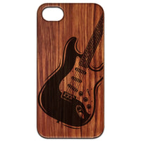Guitar 2 - Engraved - Wooden Phone Case