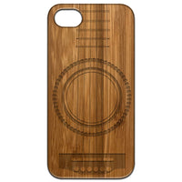 Guitar 3 - Engraved - Wooden Phone Case