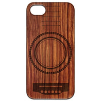 Guitar 3 - Engraved - Wooden Phone Case