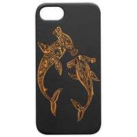 Hammerhead Shark - Engraved - Wooden Phone Case