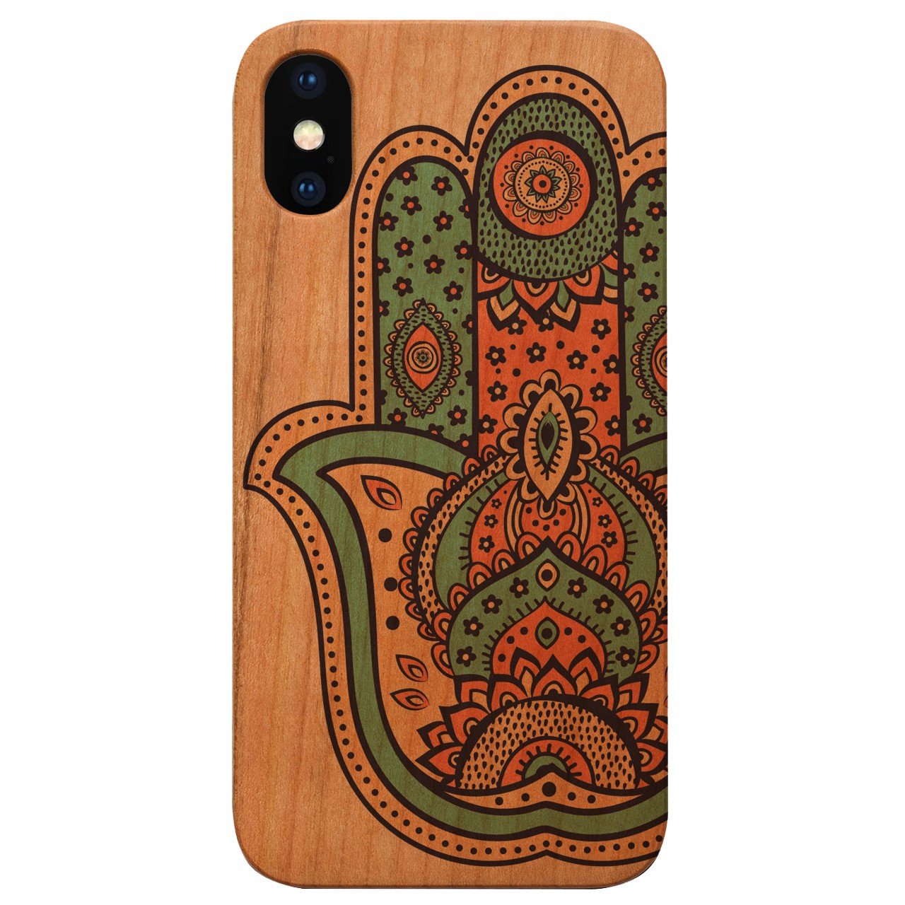 Hamsa - UV Color Printed - Wooden Phone Case